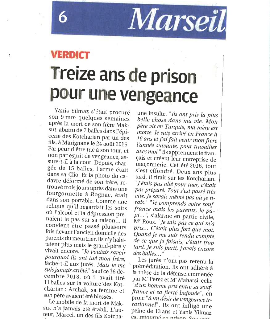 13 ans de prison pour une vengeance - La provence