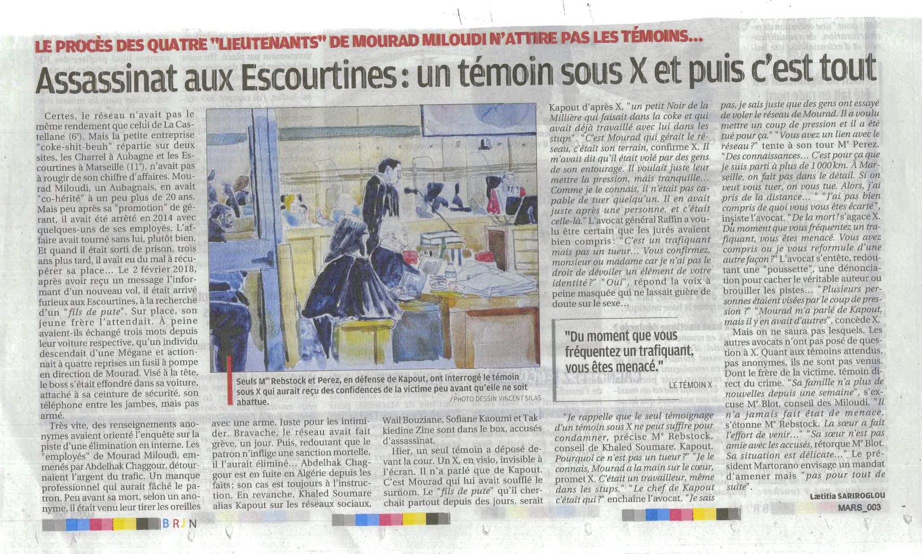 Assassinat aux Escourtines - La Provence