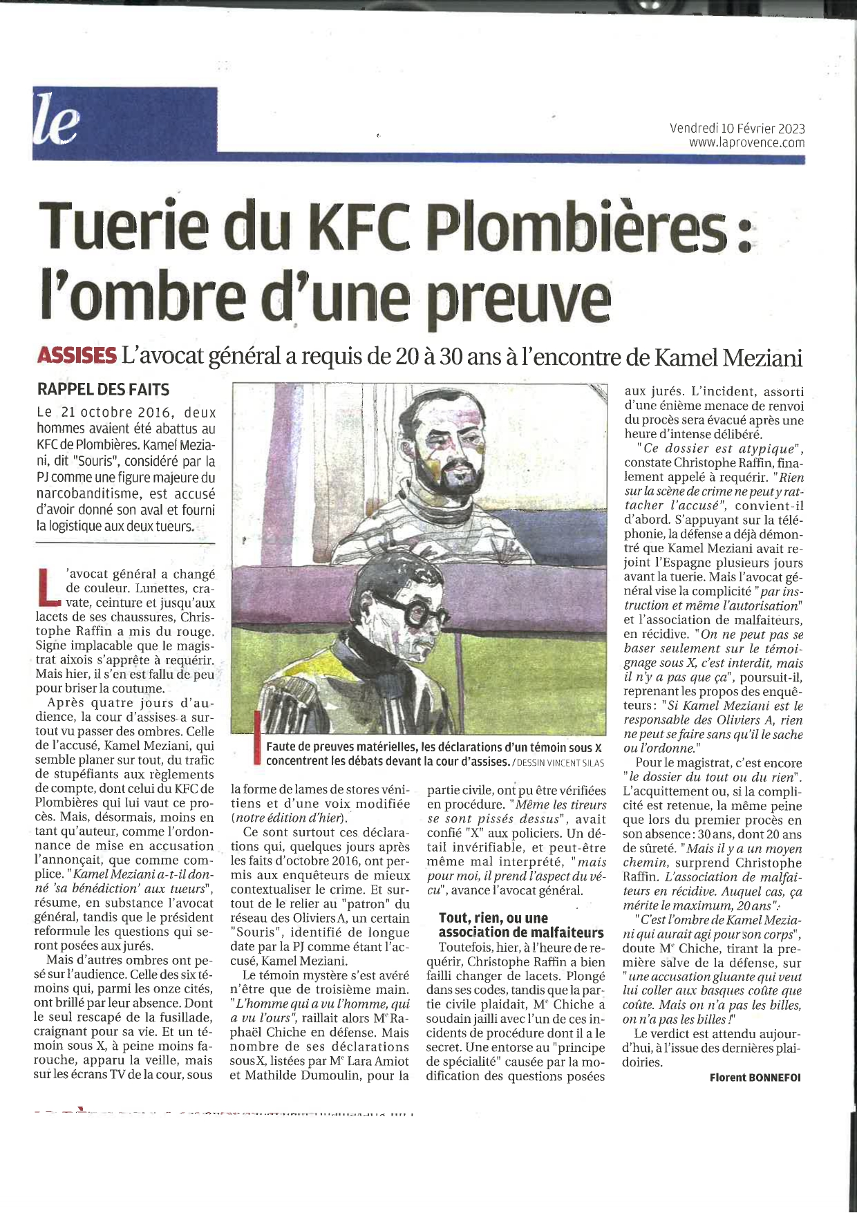 Tuerie du KFC - Article La Provence